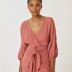 Anthropologie Terracotta Dress